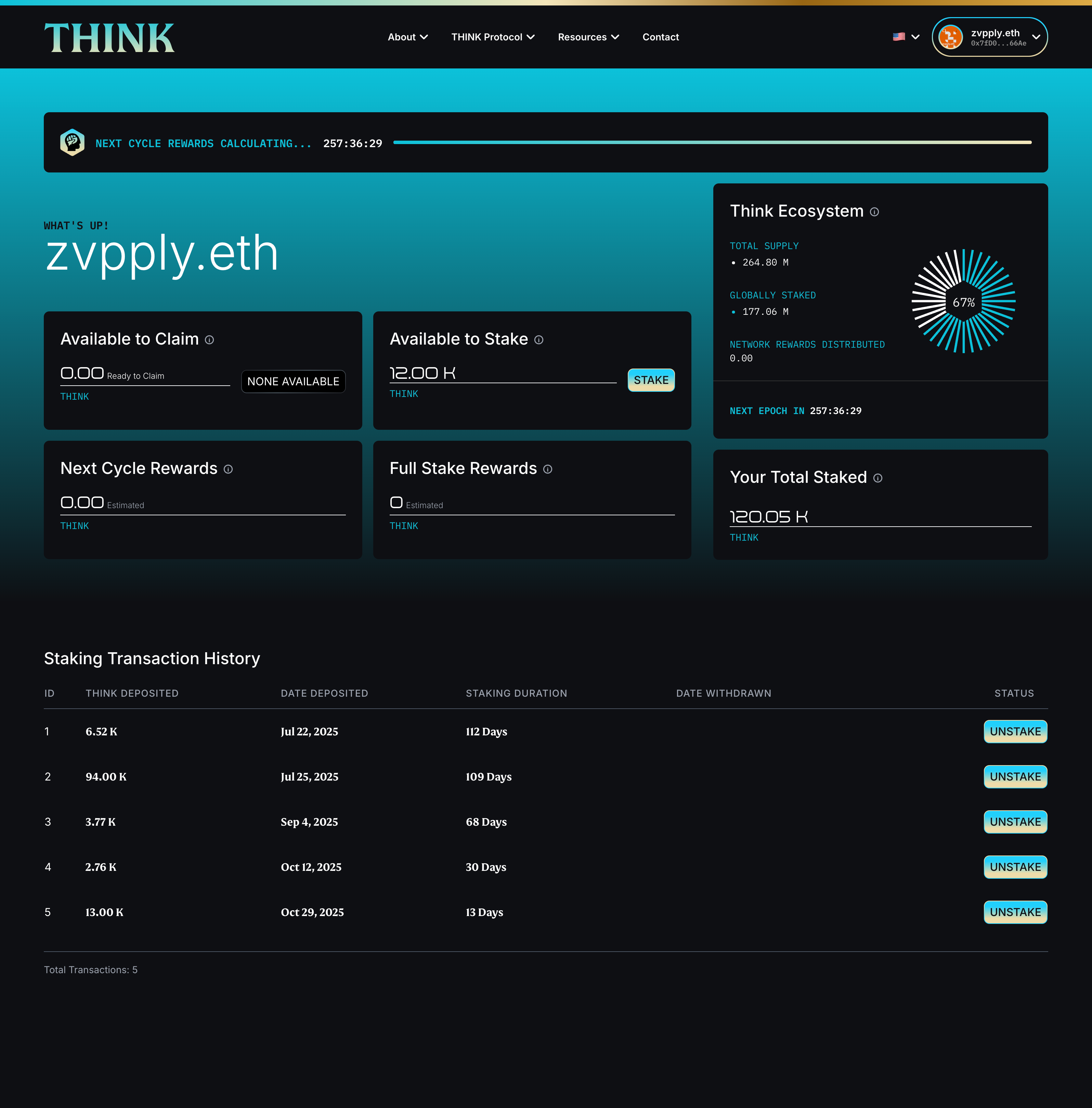 THINK Agents - AI Dashboard