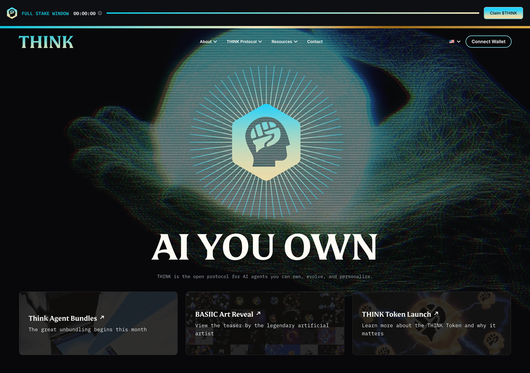 THINK Agents - AI Platform Homepage